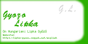 gyozo lipka business card